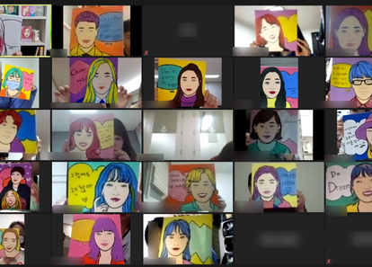 초심처럼, 입사사진으로 팝아트 초상화 썸네일